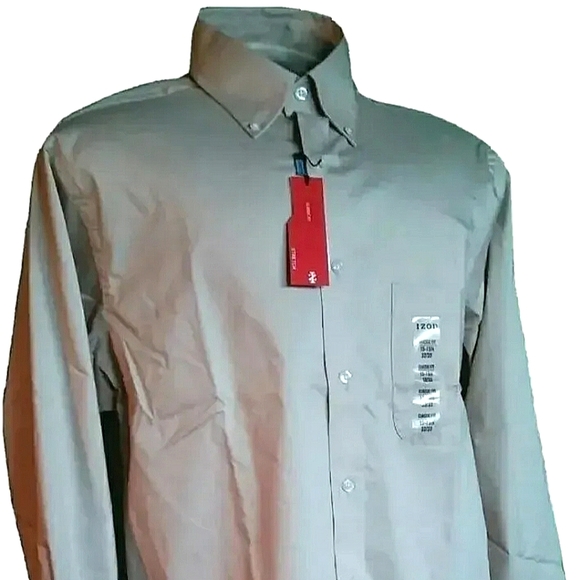 New! IZOD Classic Fit Dress Shirt Men. 15.5" Neck, 32/33 Arm - Picture 5 of 8
